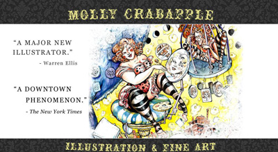 MollyCrabapple.com splash page