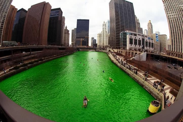 Chicago River, March 17, 2012